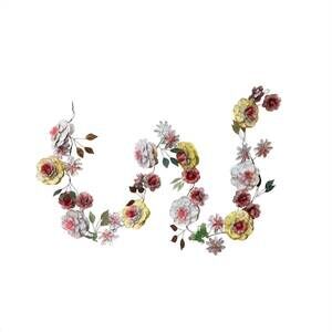 NEW CREATIVE CO-OP metal floral garland in distressed finish